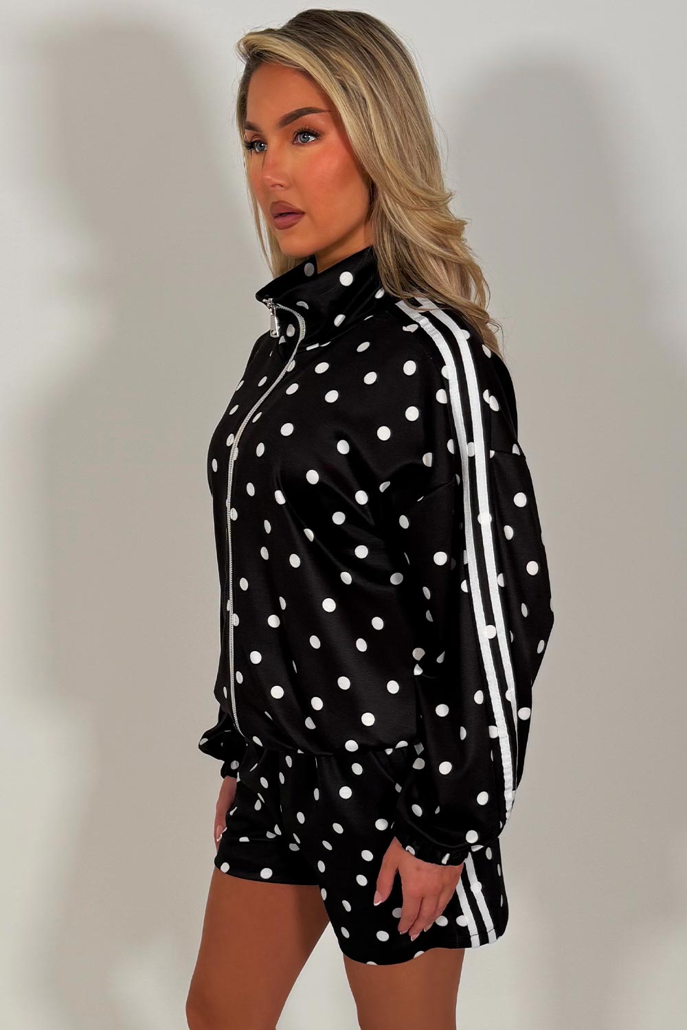 polka dot top and shorts two piece co ord set summer holiday outfit styledup uk