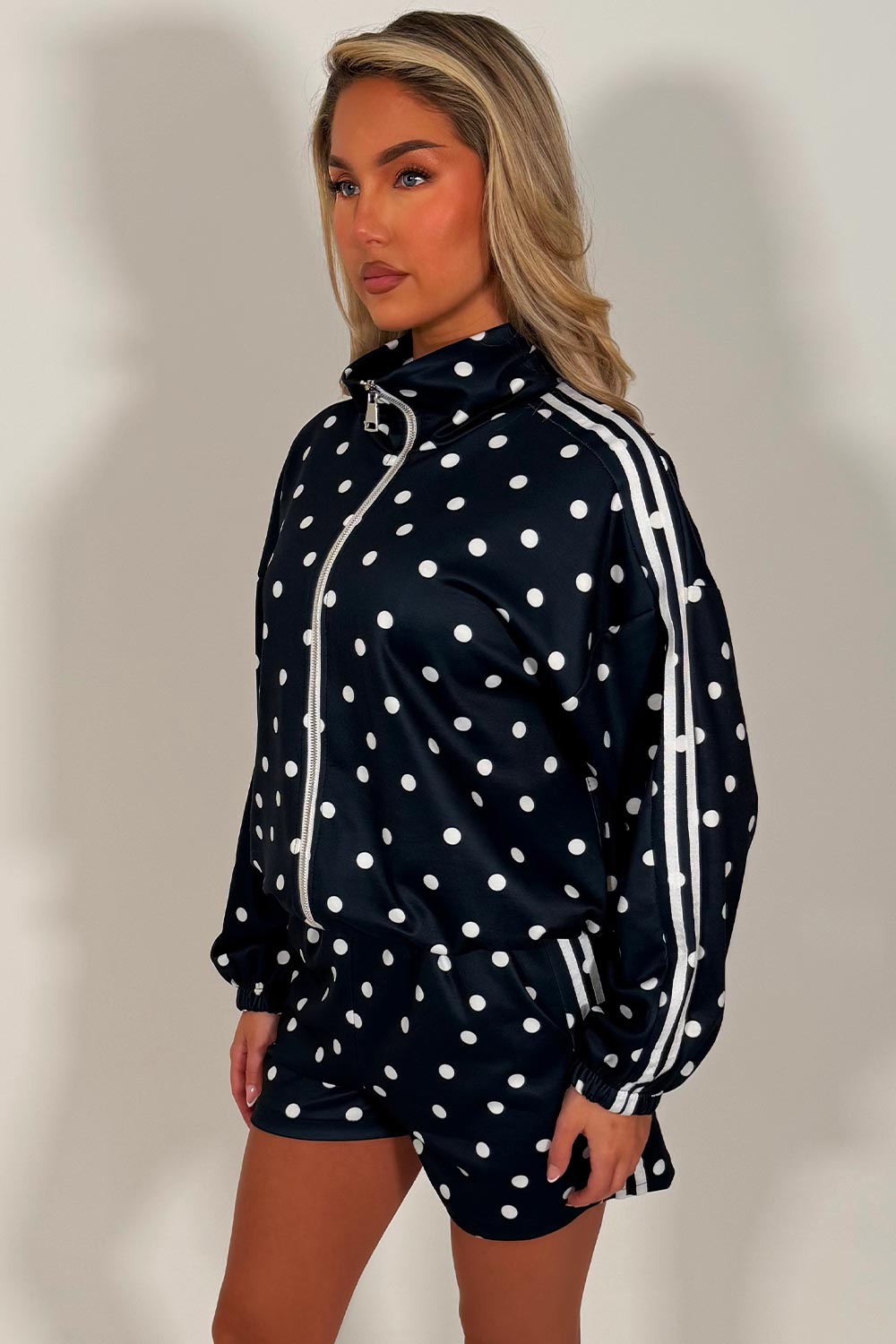 polka dot top and shorts two piece co ord set summer holiday outfit styledup uk