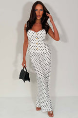polka dot top and trousers two piece co ord set night out occasion party outfit for womens zara uk styledup 