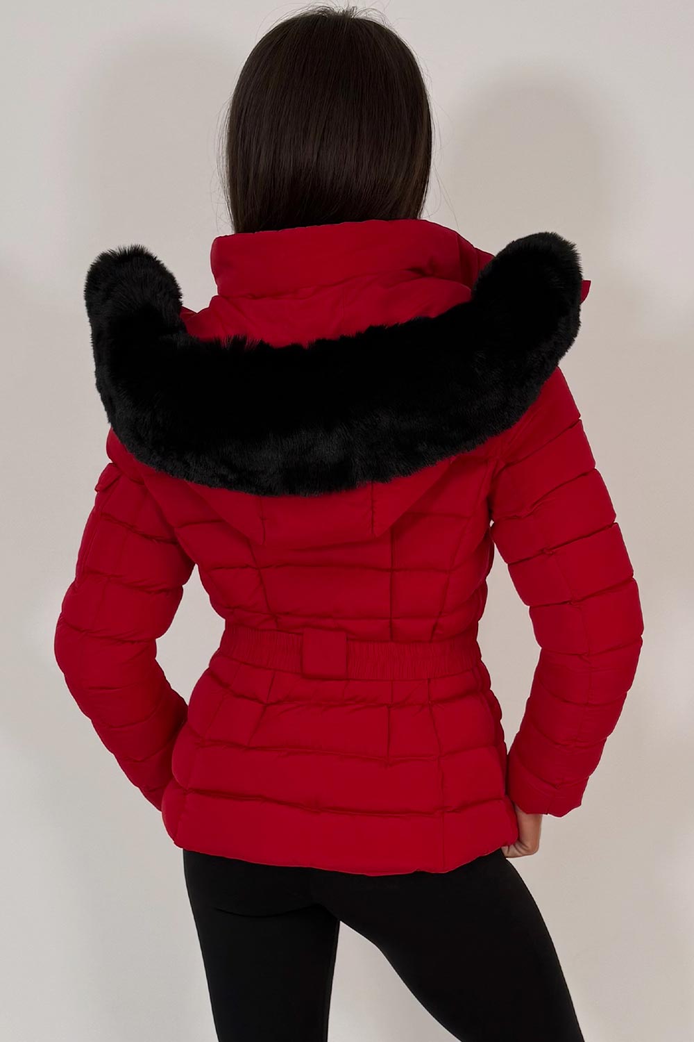womens padded puffer winter jacket styledup uk