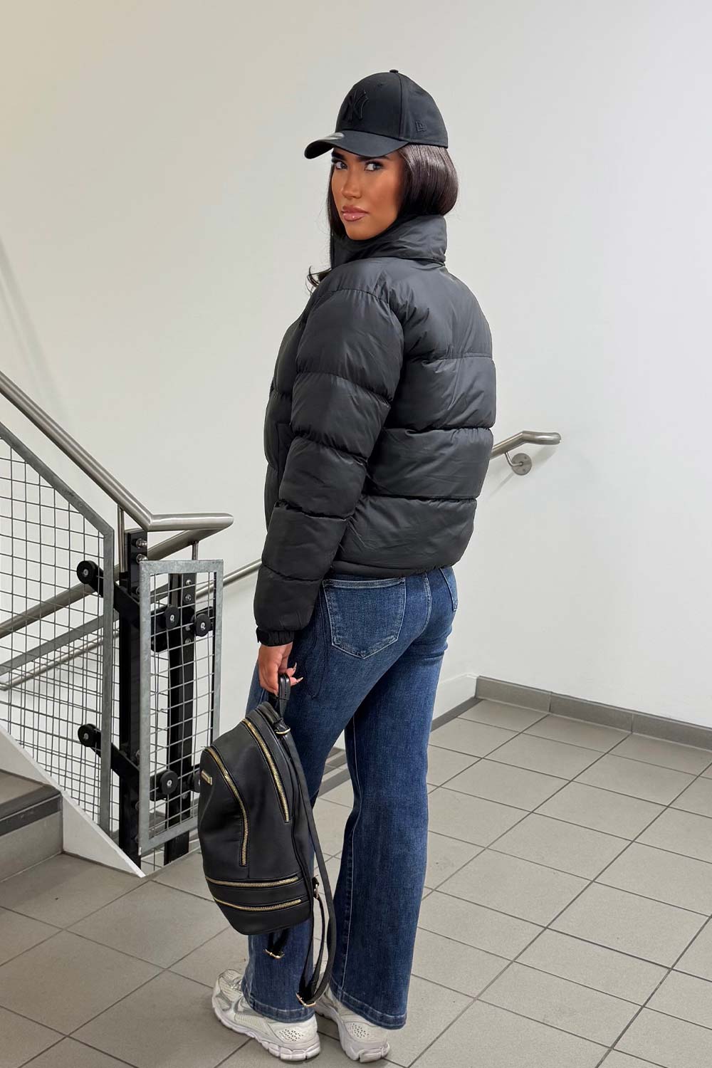 puffer coat black
