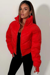 alo yoga crop puffer jacket atmosphere uk 