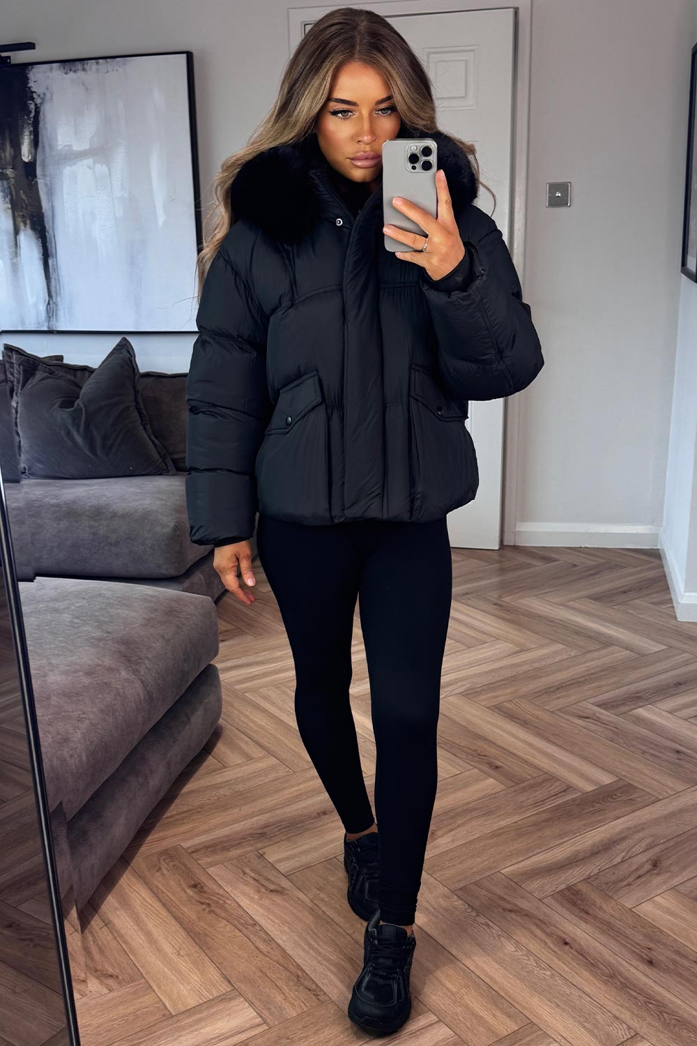 womens puffer padded warm cosy jacket for winter styledup uk