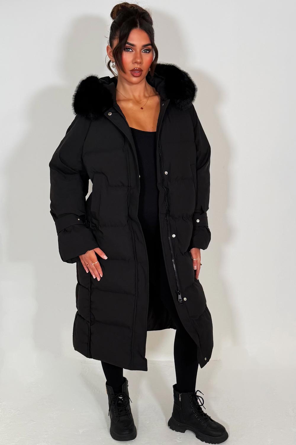 padded puffer down coat for winter womens styledup 