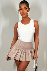 puff ball mini skirt styled up fashion