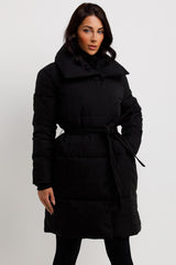 longline duvet coat womens