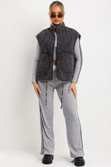 zara womens quilted padded gilet sale uk