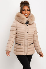 quilted padded puffer jacket womens uk