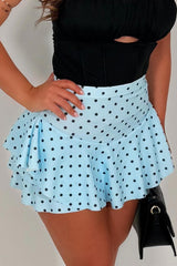 polka dot mini skirt built in shorts uk styledup