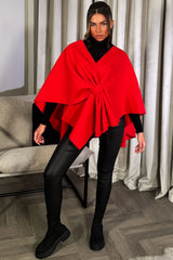 cape with bow womens styledup poncho