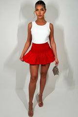 puff ball skirt with high waist