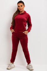 womens velour hooded juicy couture inspired tracksuit