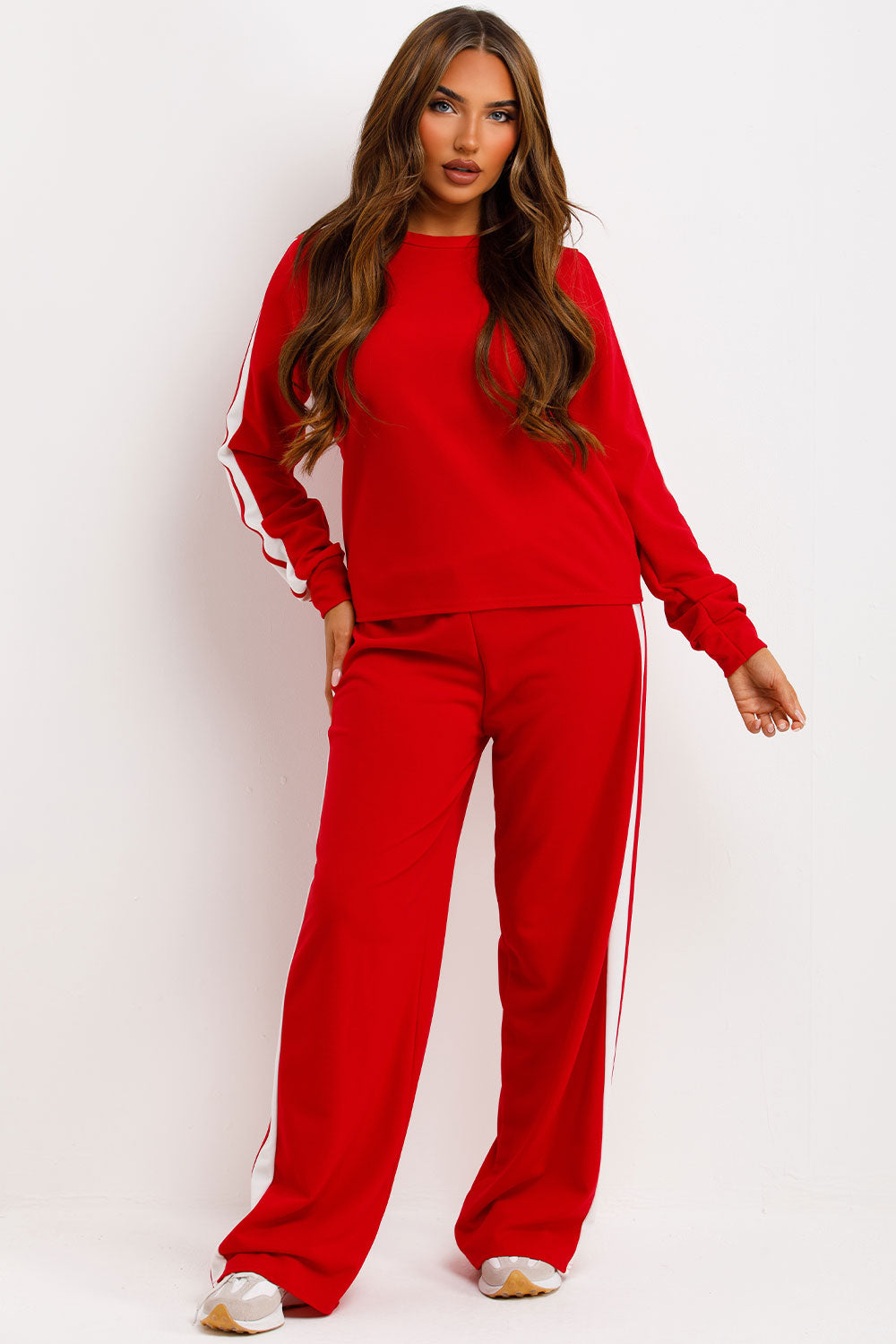 thumbnail image 2 of Plus Size Women's Tracksuit Set - Long Sleeve Hoodie & Sweatpants 2-Piece Loungewear For Casual, Gym, Or Lounge 2 of 5