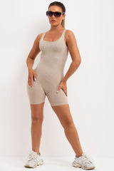 seamless unitard with sculpting ruched bum