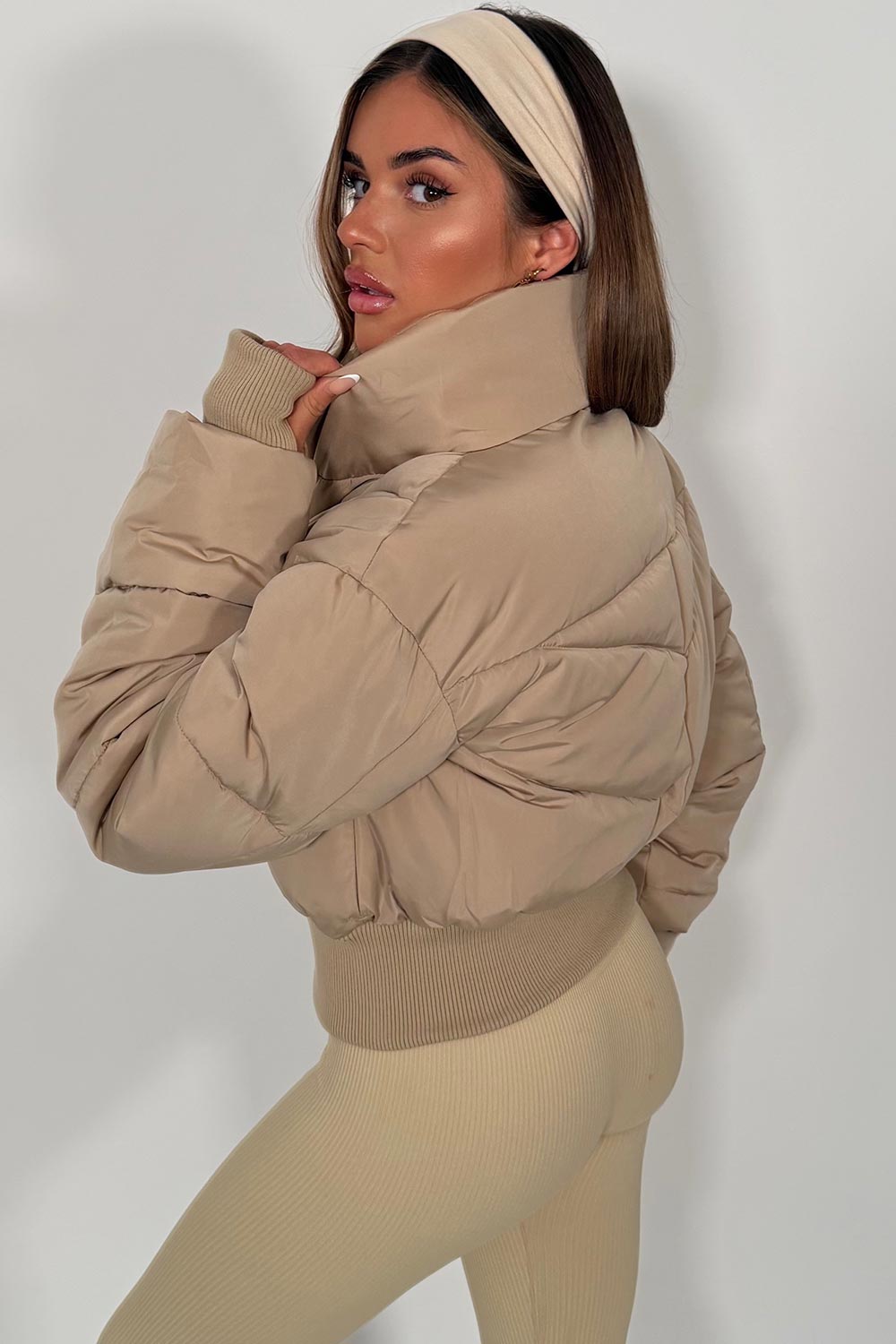 crop atmosphere puffer jacket womens alo yoga uk