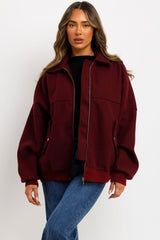 zara womens soft bomber jacket with collar 