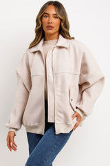 womens soft bomber jacket zara uk