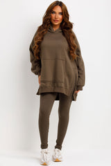 womens hoodie and leggings set loungewear co ord