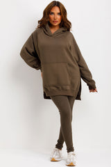 womens loungewear hoodie and leggings set