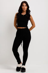 womens knitted loungewear co ord set