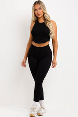 womens yoga leggings thick rib bum lifting activewear 