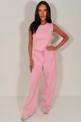 womens airport outfit top and joggers two piece co ord styledup whitefox uk
