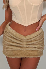 faux fur skirt styledup