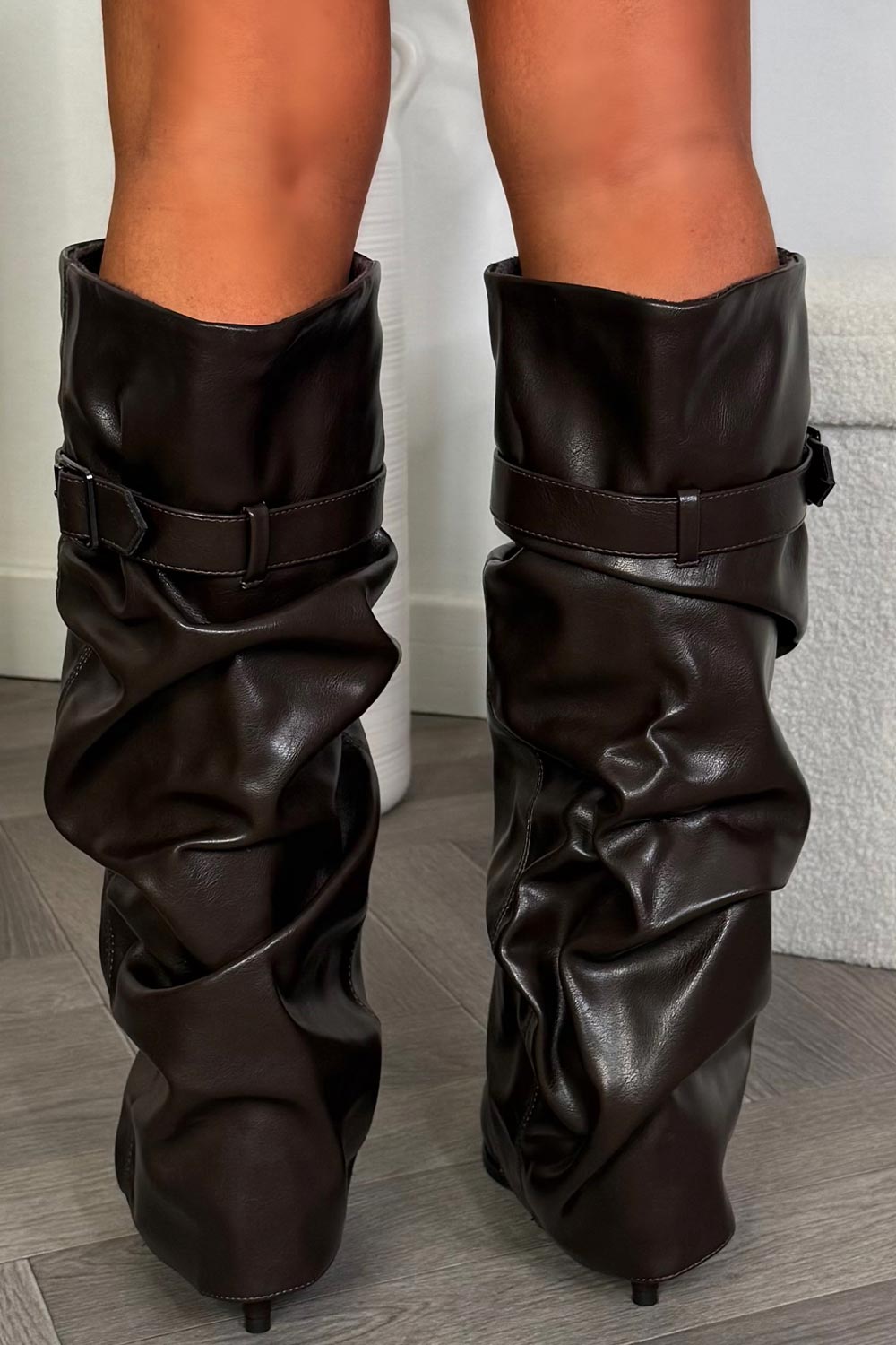 womens faux leather knee high boots uk brown shark boots givenchy