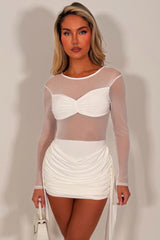 lace dress drape detail festival party outfit 