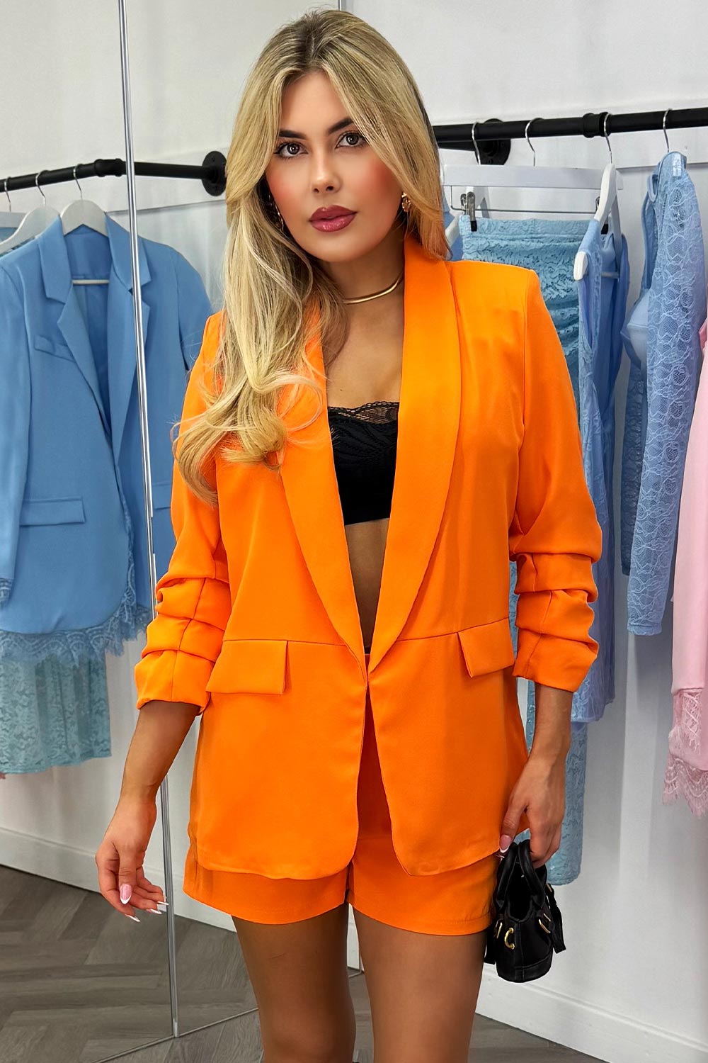 shorts and blazer co ord two piece matching outfit for womens styledup 