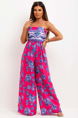 satin boobtube jumpsuit summer holiday outfit