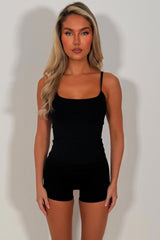alo yoga shorts and tank top two piece matching set activewear for yoga pilates styledup uk sale