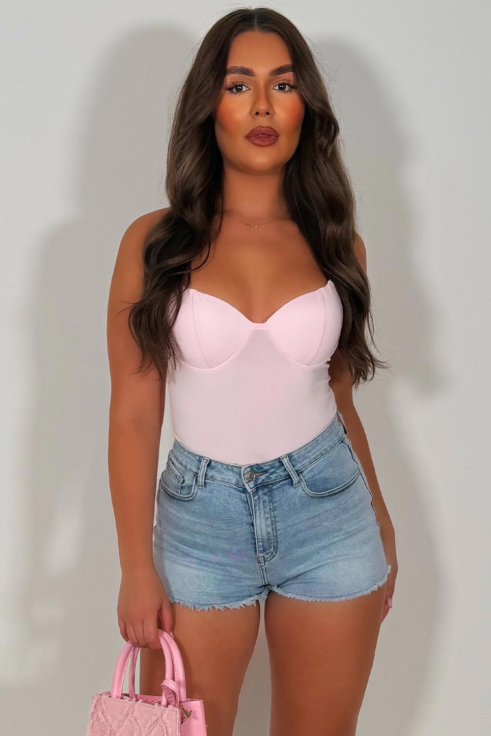 cupped corset contouring top going out festival party outfit styledup