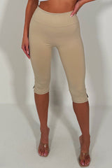 zara capri pants sculpting compression fabric black styledup uk