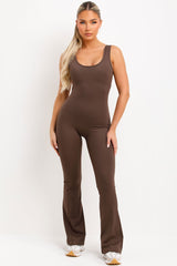 flare leg jumpsuit unitard booty lifting