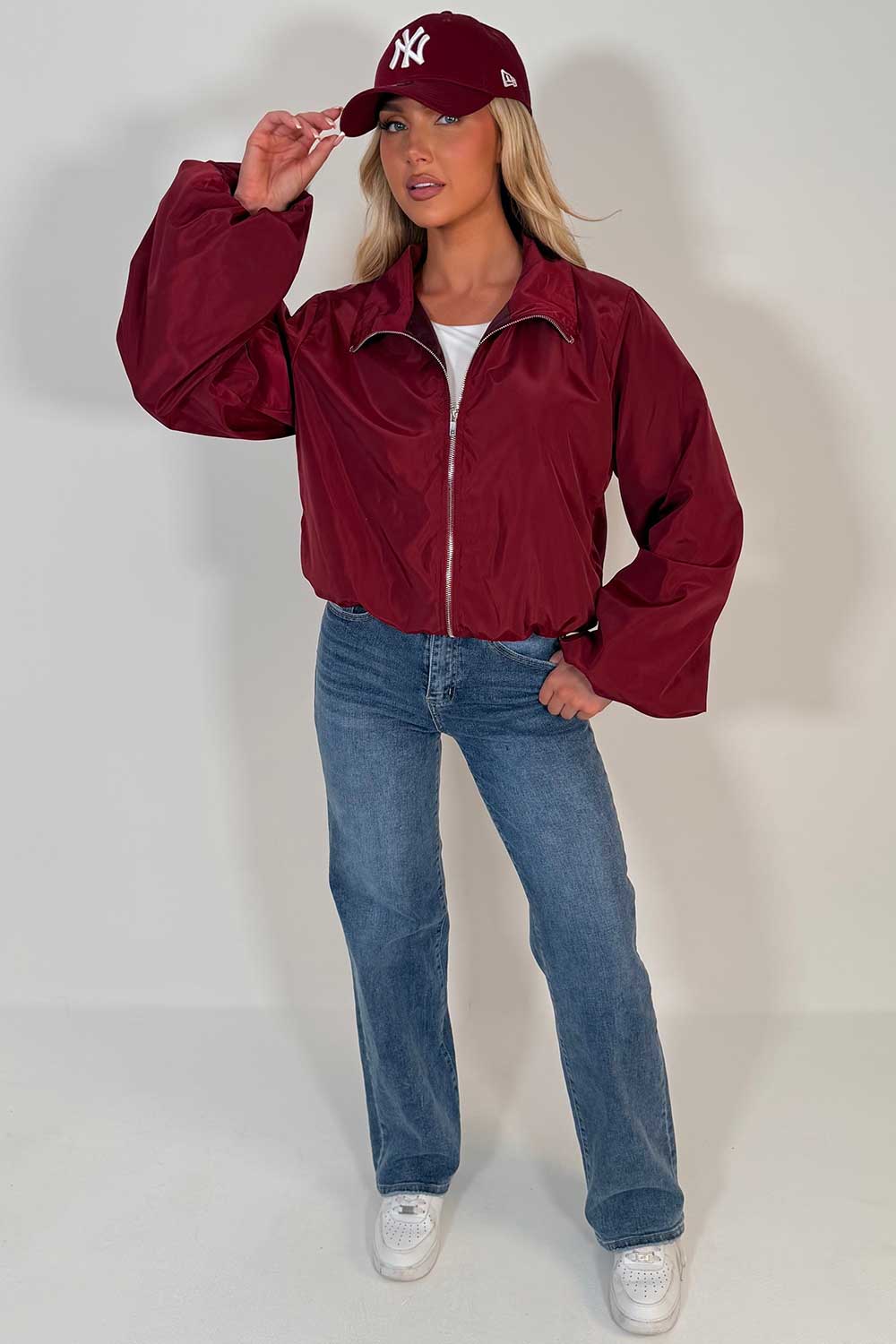 womens festival jacket for summer burgundy sale