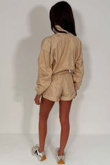 womens summer tracksuit shorts and light weight jacket two piece matching set styledup 