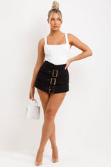 skort with buckle detail tennis skirt