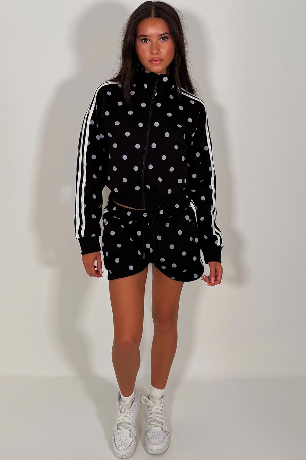 black short tracksuit airport outfit styledup uk