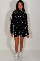 black short tracksuit airport outfit styledup uk