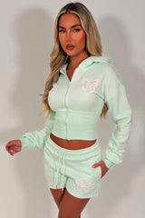 womens short tracksuit with bow detail airport outfit uk styledup tiktok