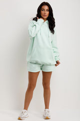 shorts and hoodie tracksuit loungewear 