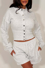 corset sweatshirt and shorts tracksuit co ord set styledup whitefox uk