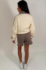 zara womens shorts tracksuit airport outfit uk