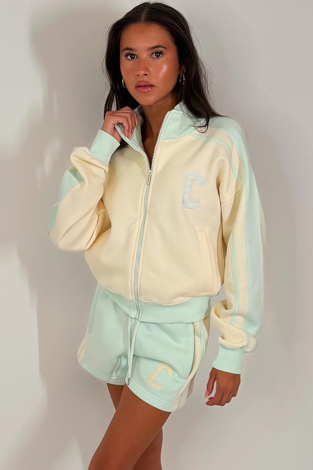 womens zara loungewear set shorts tracksuit