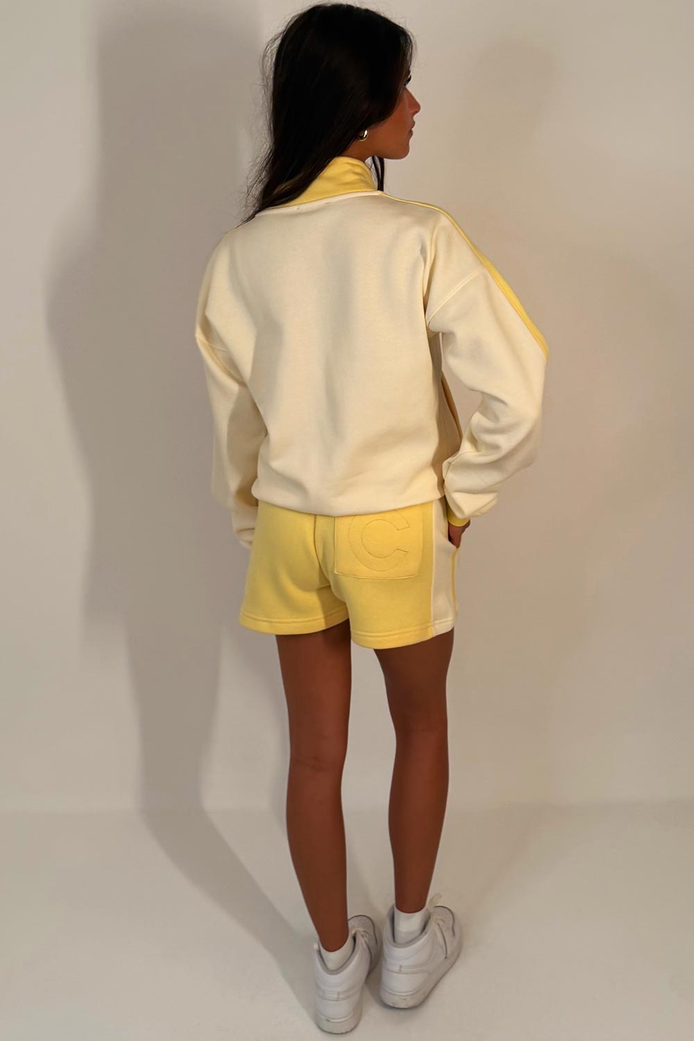 zara womens shorts tracksuit airport outfit uk