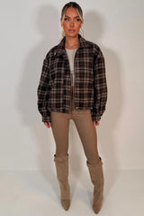 check jacket for womens cernucci uk