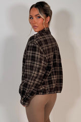 trendy plaid check jacket for womens styledup uk