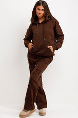 cross hoodie and joggers loungewear set womens styled up