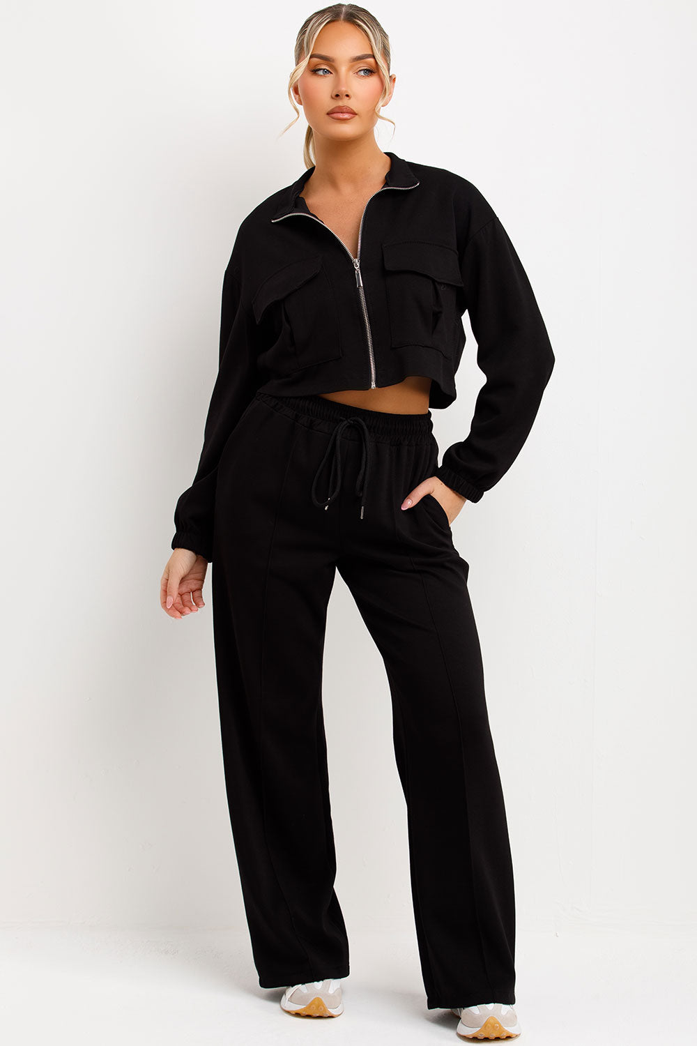 zara womens sweatshirt and jogger trousers loungewear co ord set styledup